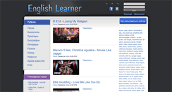 Desktop Screenshot of englishlearner.ru